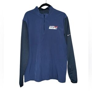 Nike Golf Dri-Fit Pullover‎ 3/4 Zip Super Bowl Champions Shirt Size Large